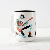 ギタリストロボット ツートーンマグカップ (正面左)