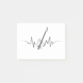 ギタリスト向けのエレキクールックギターのハートビート贈答 ポストイット (正面)