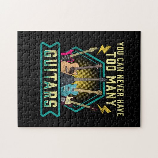 ギタリスト多すぎるギタークリスマスは決して持てない ジグソーパズル (横)