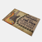 ギタリスト家族のフォーマット、楽器恋人のギフト ドアマット (アングル)