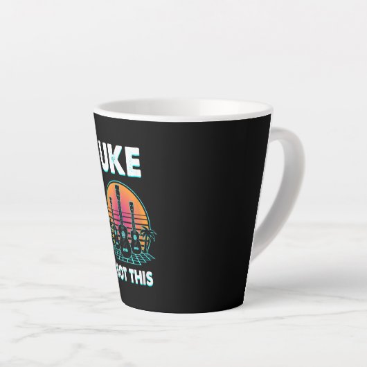 ギタリスト得ウケこの誕生日 カフェラテマグ (右アングル)