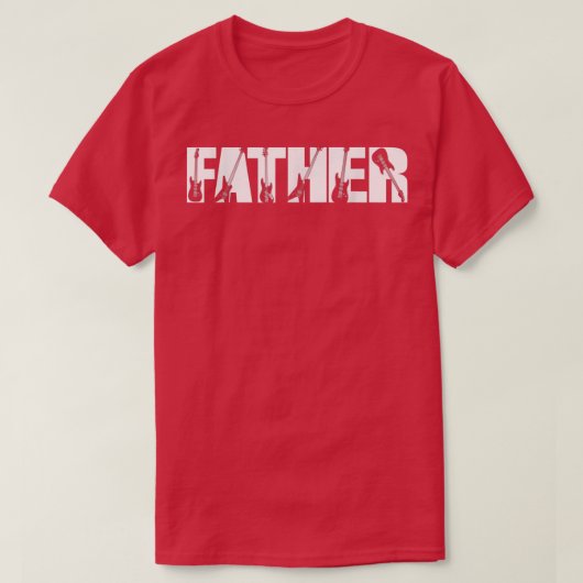 ギタリスト父おもしろい音楽ギター愛好家の父親 Tシャツ (デザイン正面)