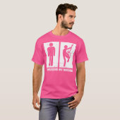 ギタリスト用ミュージシャンミュージックバスファンアコースティック Tシャツ (正面フル)