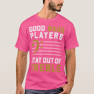 ギタリスト用ミュージシャンミュージックバスファンアコースティック Tシャツ
