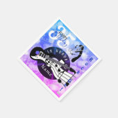 ギタリスト誕生日テーマナプキンHAMbWG スタンダードカクテルナプキン (角)