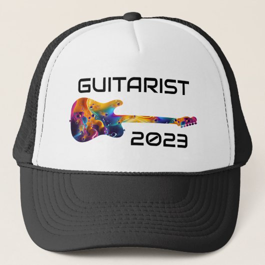 ギタリスト2023ギタカラフルーバンドギフト キャップ (正面)