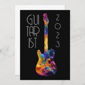 ギタリスト2023ギタカラフルーバンドギフト 招待状 (正面/裏面)