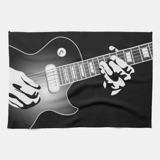 ギタリスト2 キッチンタオル (横)