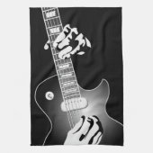 ギタリスト2 キッチンタオル (縦)