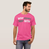 ギタリスト・ギタープレーヤーの指が良い Tシャツ (正面フル)