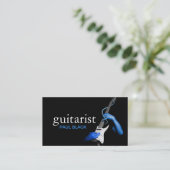 ギタリスト ギター講師 音楽 楽器 名刺 (スタンド正面)