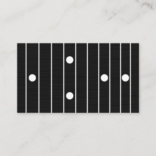 ギタリスト ギター レッスン 音楽教師 インストラクター 名刺 (正面)