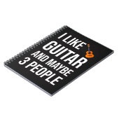 ギタリスト ギフト プレーヤー 音楽好き ギター ノートブック (左側)