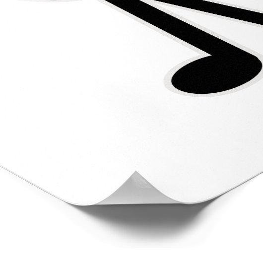 ギタリスト・スティック・フィギュア ポスター (角)