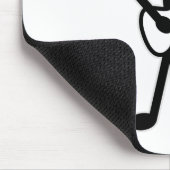 ギタリスト・スティック・フィギュア マウスパッド (コーナー)