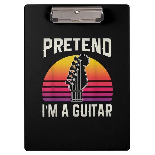 ギタリスト・フリ私はギター誕生日 クリップボード (正面)