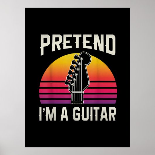 ギタリスト・フリ私はギター誕生日 ポスター (正面)