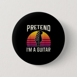 ギタリスト・フリ私はギター誕生日 缶バッジ