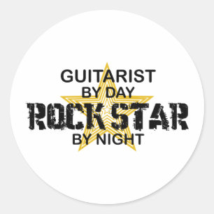ギタリスト・ロック・スター・バイ・ナイト ラウンドシール
