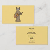 ギタリスト。 名刺 (正面/裏面)