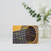 ギタリスト 名刺 (スタンド正面)