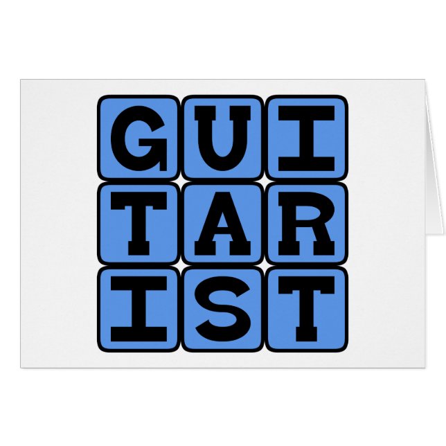 ギタリスト、弦楽ミュージシャン (正面横)