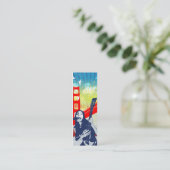 ギタリスト-細いカード スキニー名刺 (スタンド正面)