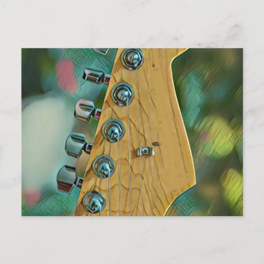 ギタリスト 誕生日ギフト ポストカード (正面)