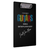ギタリストHow Many Guitars Does誕生日 クリップボード (右)