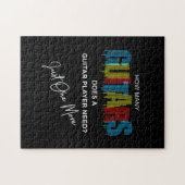 ギタリストHow Many Guitars Does誕生日 ジグソーパズル (横)