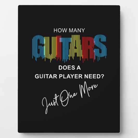 ギタリストHow Many Guitars Does誕生日 フォトプラーク (正面)