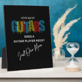 ギタリストHow Many Guitars Does誕生日 フォトプラーク (側面)