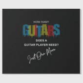 ギタリストHow Many Guitars Does誕生日 ラッピングペーパー (フラット)