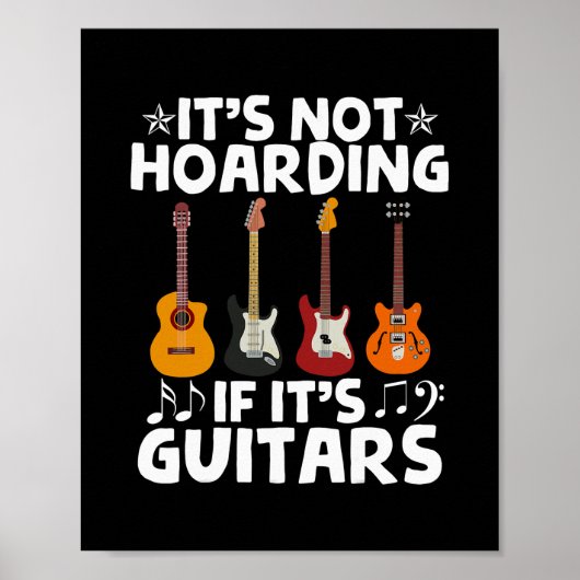 ギタリストIt's Hoarding もし It's Guitars ポスター (正面)