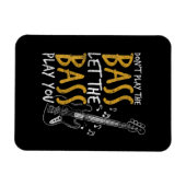 ギタリストLet The Bass Guitar誕生日 マグネット (横)
