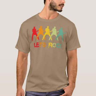 ギタリストLets Rock n Rollギターヴィンテージ Tシャツ