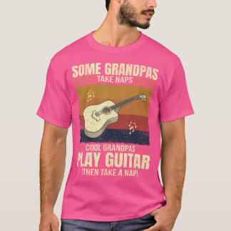 ギタリストSome Grandpas Take昼寝クールGrandpas Pl Tシャツ