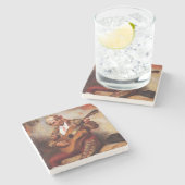 ギタリスペインのスト(ピエール・ルノアール威厳がある) ストーンコースター (横)