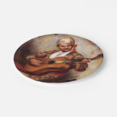 ギタリスペインのスト(ピエール・ルノアール威厳がある) ペーパープレート (アングル)