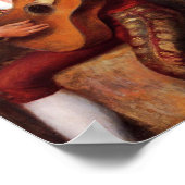 ギタリスペインのスト(ピエール・ルノアール威厳がある) ポスター (角)