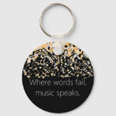 ギタリパーソナライズされたスト向けヴィンテージギフト、ミュージシャン キーホルダー (裏面)