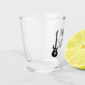 ギタリパーソナライズされたスト向けヴィンテージギフト、ミュージシャン ショットグラス (左)