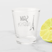 ギタリパーソナライズされたスト向けヴィンテージギフト、ミュージシャン ショットグラス (裏面)