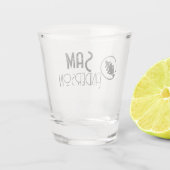 ギタリパーソナライズされたスト向けヴィンテージギフト、ミュージシャン ショットグラス (裏面)