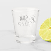 ギタリパーソナライズされたスト向けヴィンテージギフト、ミュージシャン ショットグラス (裏面)