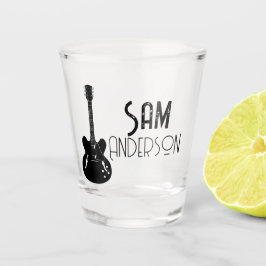 ギタリパーソナライズされたスト向けヴィンテージギフト、ミュージシャン ショットグラス