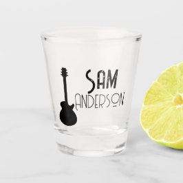 ギタリパーソナライズされたスト向けヴィンテージギフト、ミュージシャン ショットグラス