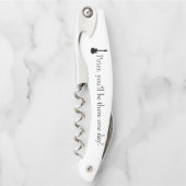 ギタリパーソナライズされたスト向けヴィンテージギフト、ミュージシャン ソムリエナイフ (正面)