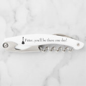 ギタリパーソナライズされたスト向けヴィンテージギフト、ミュージシャン ソムリエナイフ (正面)