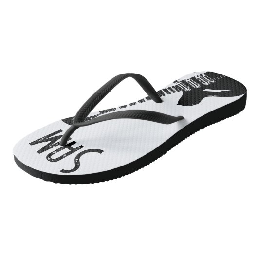 ギタリパーソナライズされたスト向けヴィンテージギフト、ミュージシャン ビーチサンダル (アングル)